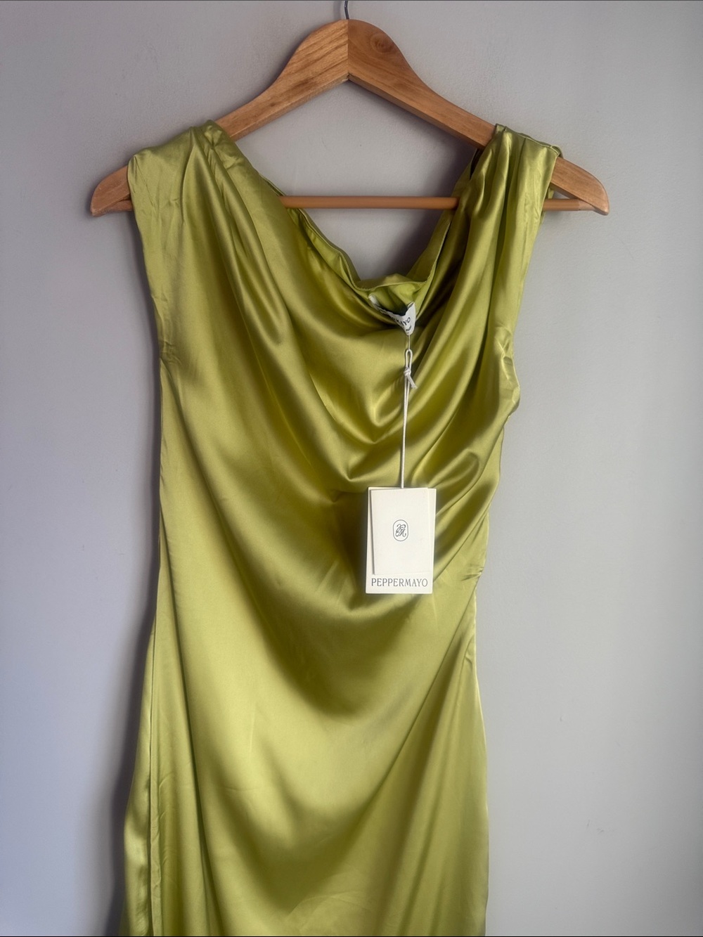 NEW Peppermayo Heart Of Glass Satin Maxi Dress 6 - Picture 4 of 12